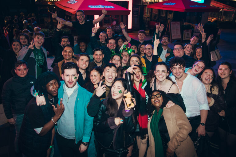 St Patrick's Day in Central London Bar Crawl